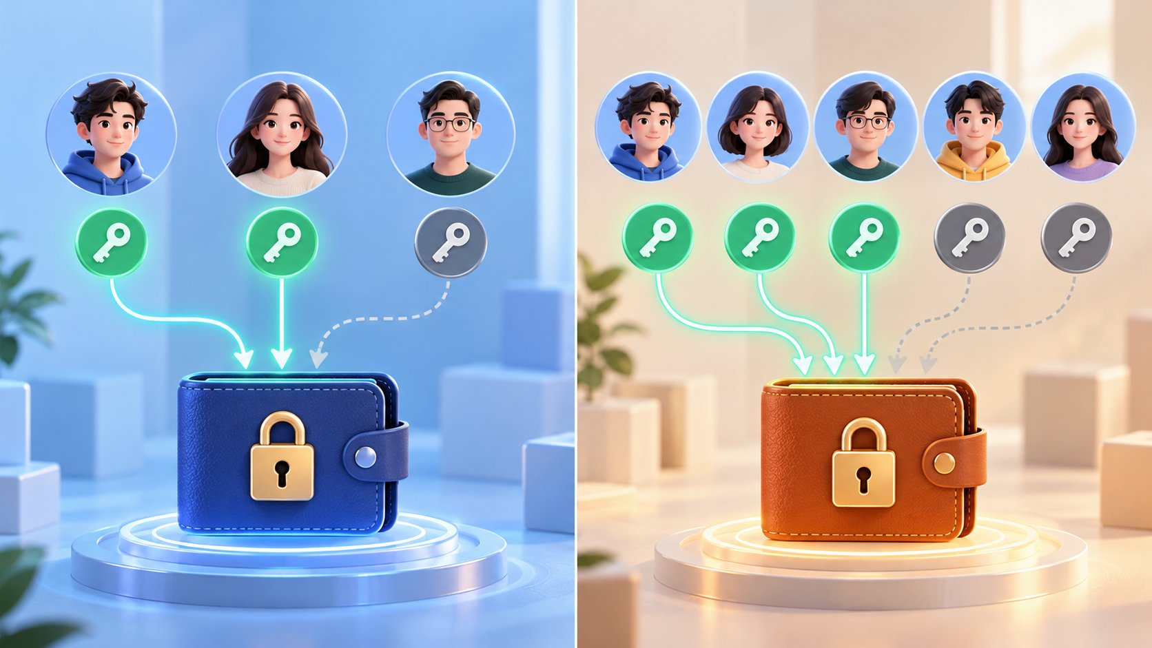 Ảnh minh hoạ: Ví multisig là gì? Hiểu ngưỡng ký 2/3 và 3/5