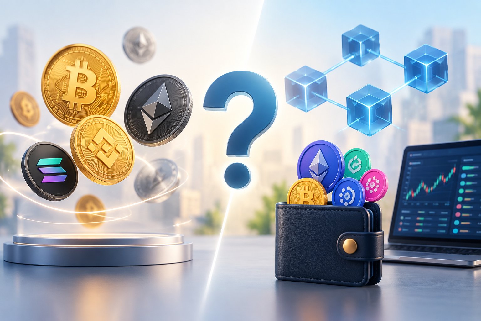 Ảnh minh hoạ: Crypto là gì? Phân biệt coin, token và blockchain